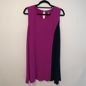 Pink and black dress